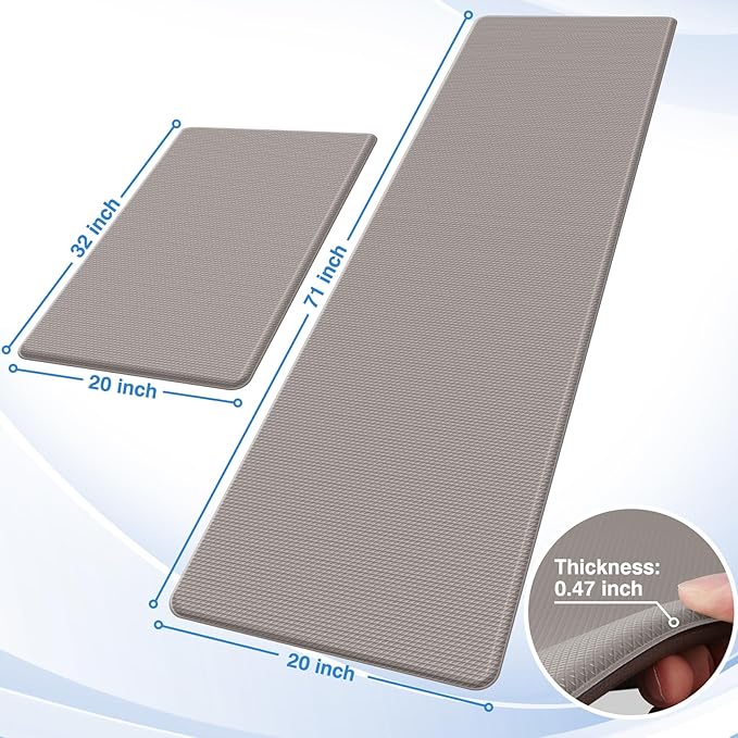 StepRite Kitchen Mats, Cushioned Anti Fatigue Kitchen Mats