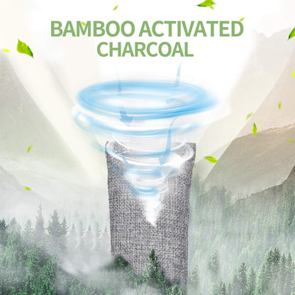 6 Pack Bamboo Charcoal Air Purifier Bags Odor Absorber Odor Absorber Natural Car Air Freshener Odor Eliminators for Home Pets