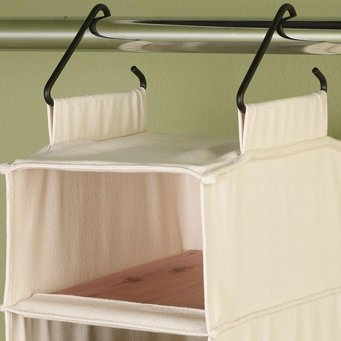 Household Essentials Hanging Shoe Organizer, 10 Wide Cubbies