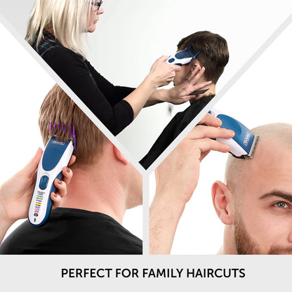 Wahl Colour Pro Cordless Clipper, Haircutting Kit, Long Life Cordless Power, Perfect for Family Use, Colour Coded Cutting Lengths Make Hair Cuts Easy, High Performance Motor & Blade