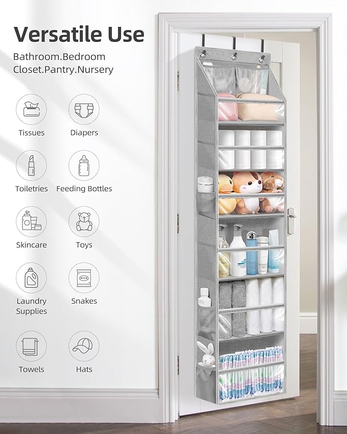 STORAGE MANIAC Over the Door Organizer Large Capacity Hanging Organizer