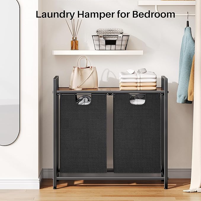 Kitstorack Laundry Basket Organizer, Laundry Hamper