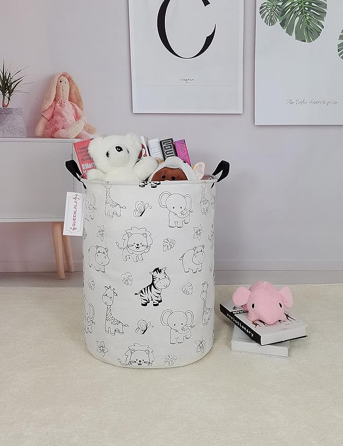 QUEENLALA Large Storage Basket, Laundry Hamper/Bathroom/Home Decor/Collapsible