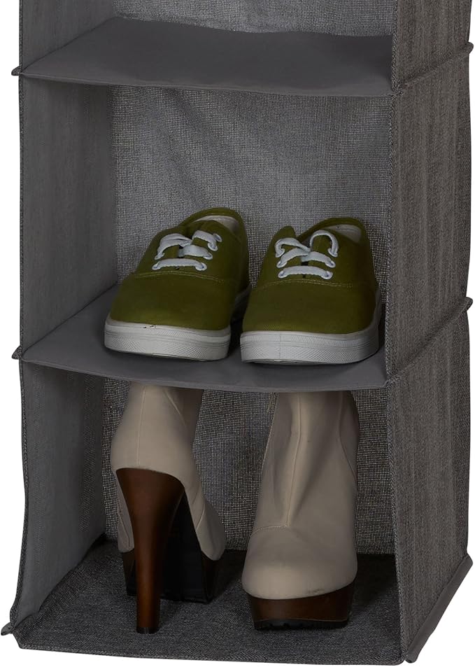 Household Essentials 6-Shelf Linen Hanging Closet Organizer