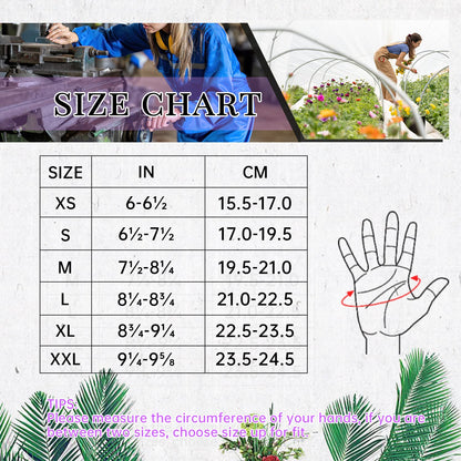 AIGEVTURE Work Gloves - Touchscreen, Utility, Mechanic, Lightweight Blue XL