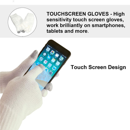 Winter Hat Gloves Scarf Set for Women, Cable Knit Beanie Pom Cap Touch Screen Glove Long Scarf 3PCS Winter Gift for Women Men