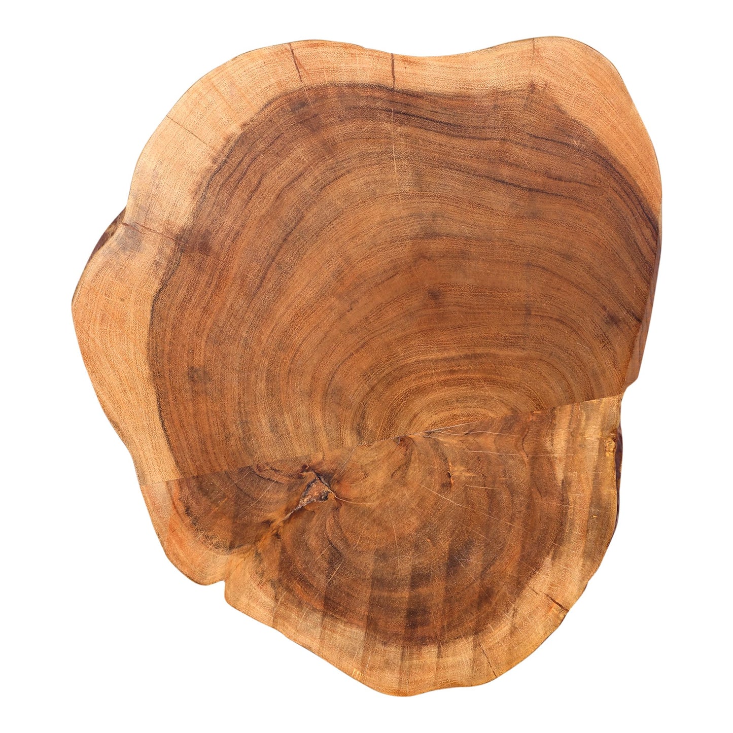GoCraft Acacia Wood Butcher Block Serving Platter – 12 x 10 Inches Thick Wooden Charcuterie Board, Rustic Cheese Tray, Food Prep and Display Tray for Kitchen, Parties & Farmhouse Décor