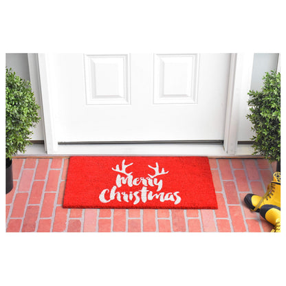 Calloway Mills 101741729R Christmas Antlers Doormat