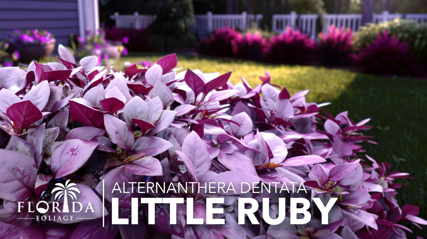 Alternanthera Little Ruby | 1 Live Plant | Alternanthera Dentata | Vibrant Foliage | Low Maintenance | Garden & Patio Decor | Fast Growing Groundcover | Outdoor Landscaping Shrub