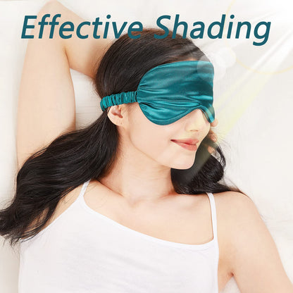 4 Pack Eye Mask for Sleeping Silky Soft Satin Blindfold Adjustable Strap Night Eye Cover for Women Men