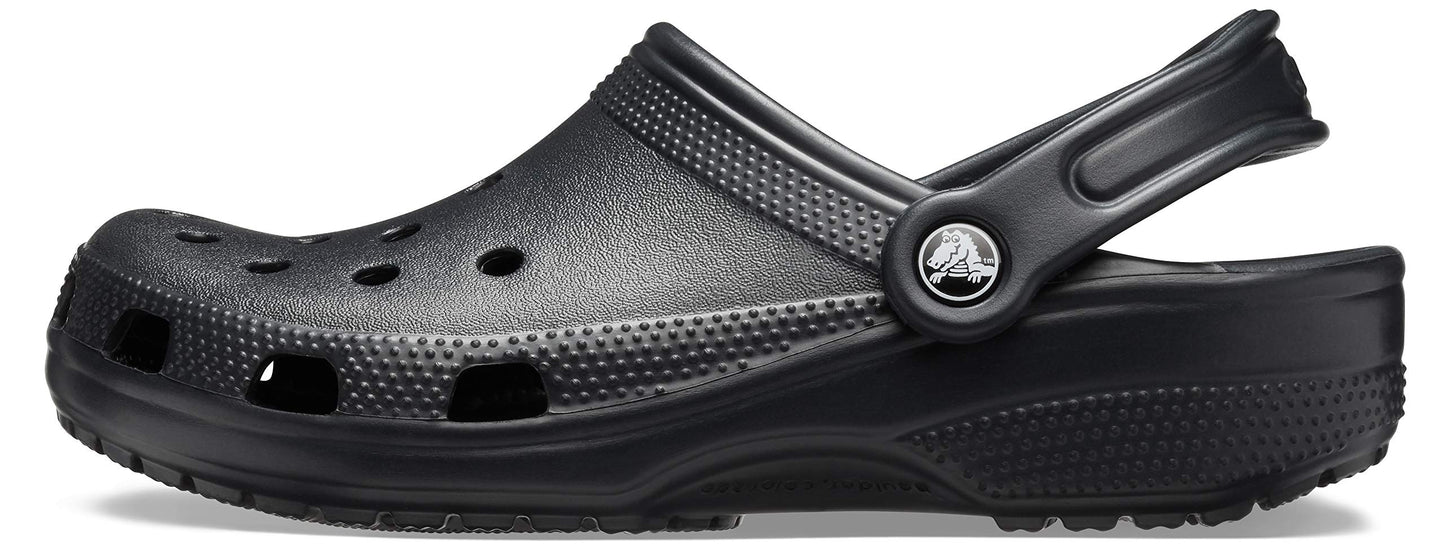Crocs Unisex Classic Clogs, Black, 4 UK Men/ 5 UK Women