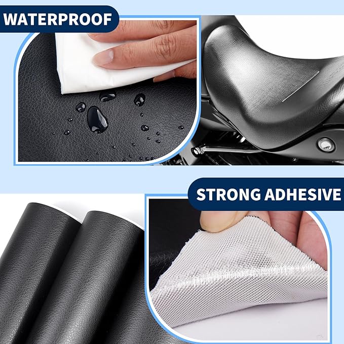Kangshoon Leather Repair Patches, 17X79 Inch Self-Adhesive Leather Repair Tape