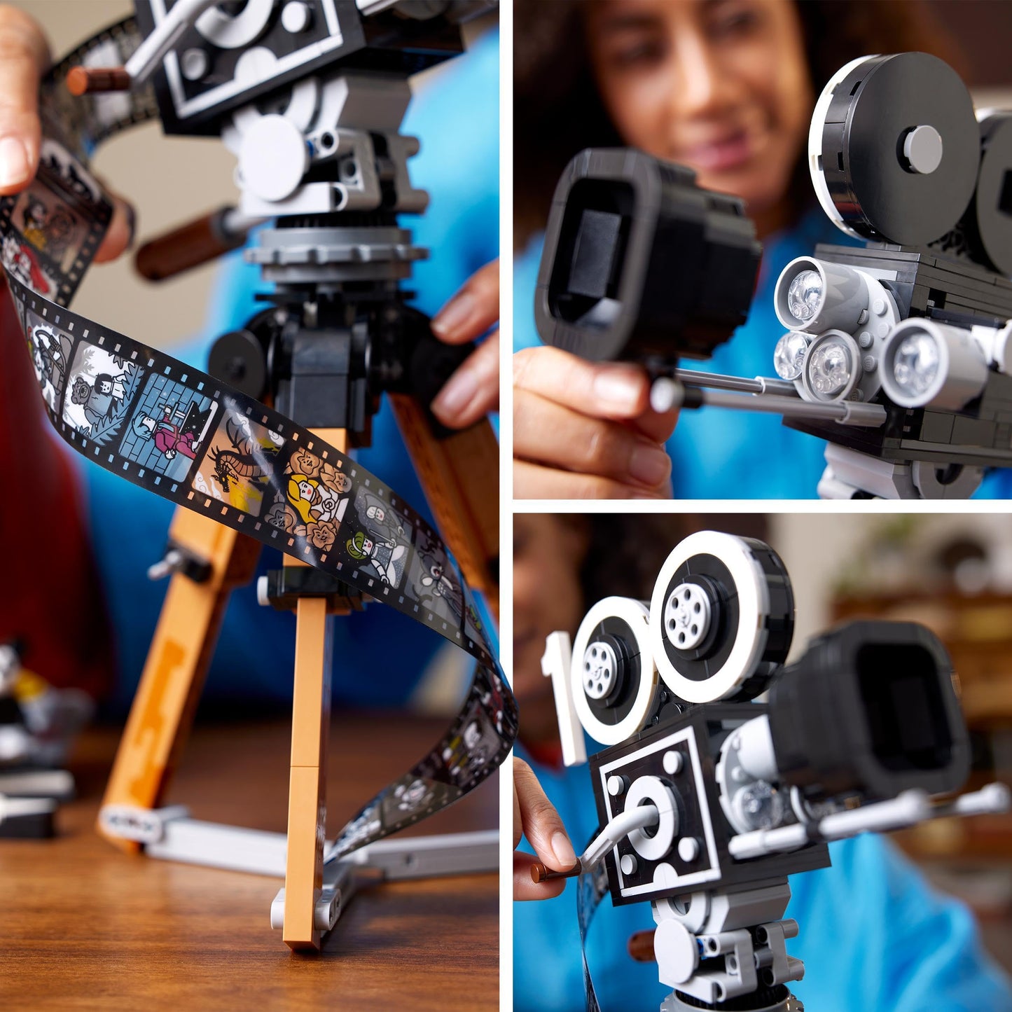 LEGO Disney Walt Disney Tribute Camera, 100th Anniversary Memorabilia Set for Adults with Mickey and Minnie Mouse Minifigures, plus Bambi & Dumbo Figures, Collectible Gifts for Women and Men 43230