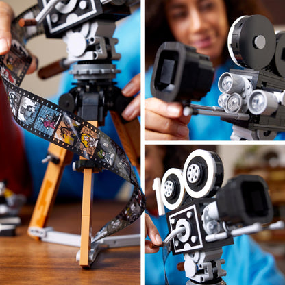 LEGO Disney Walt Disney Tribute Camera, 100th Anniversary Memorabilia Set for Adults with Mickey and Minnie Mouse Minifigures, plus Bambi & Dumbo Figures, Collectible Gifts for Women and Men 43230