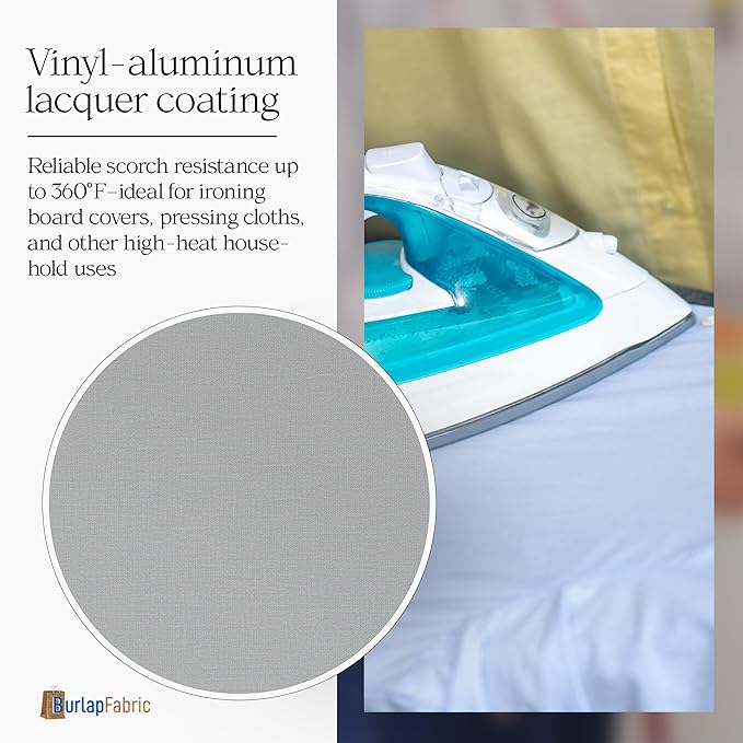 60" Heat Resistant Thermal Silver Fabric by The Yard – Insulated Material
