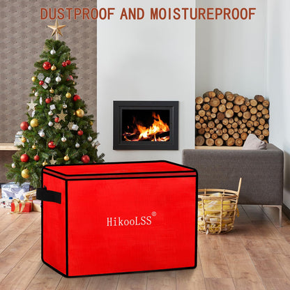 HikooLSS Christmas Ornament Storage Box - Stores up to 72 Holiday Ornaments
