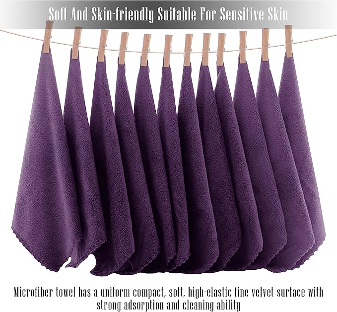 TENSTARS 12 Pack Premium Washcloths Set