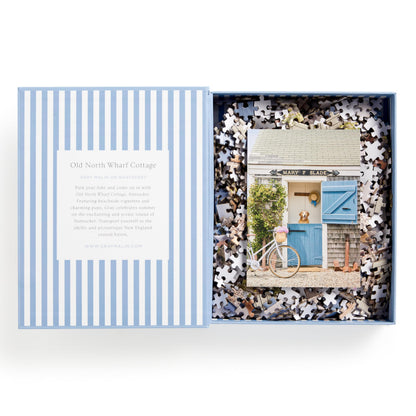 Galison Gray Malin Nantucket – 1000 Piece Book Puzzle with Dreamy Nantucket Photography Packaged in Magnetic Keepsake Book Sized Box