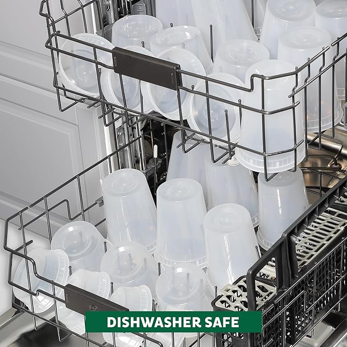 Freshware Food Storage Containers 16 oz Plastic Deli Containers