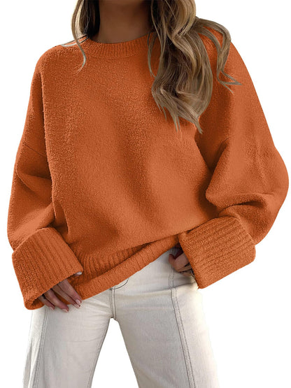 LILLUSORY Women's Oversized Sweaters Fuzzy Chunky Warm Pullover Sweater