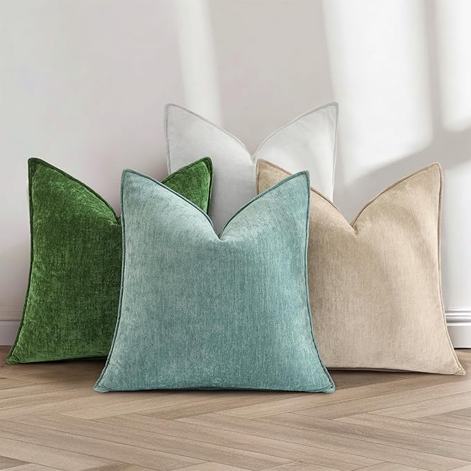 decorUhome Summer Couch Throw Pillow Covers 20x20 Set of 2, Decorative Soft
