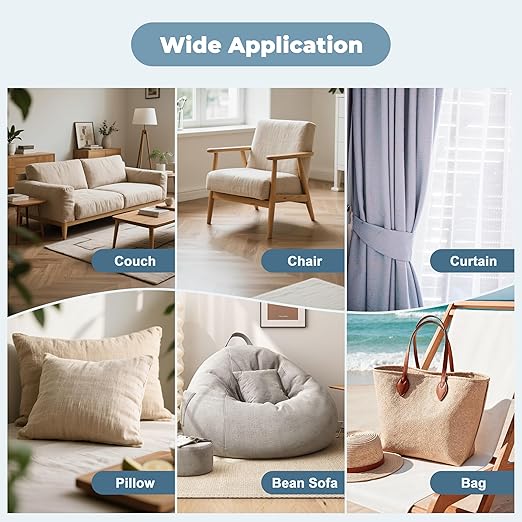 BESEZX Linen Fabric Repair Patch，3 PCS 9 * 11 Inch Self-Adhesive Couch Fabric