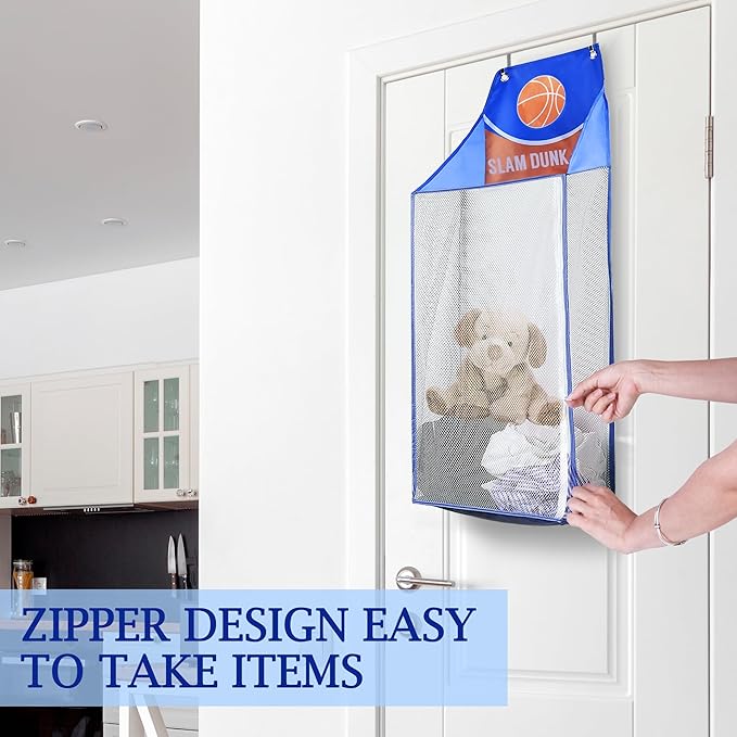 SPINFOX 2 Pack Over the Door Laundry Hamper, Hanging Basketball Laundry Hamper