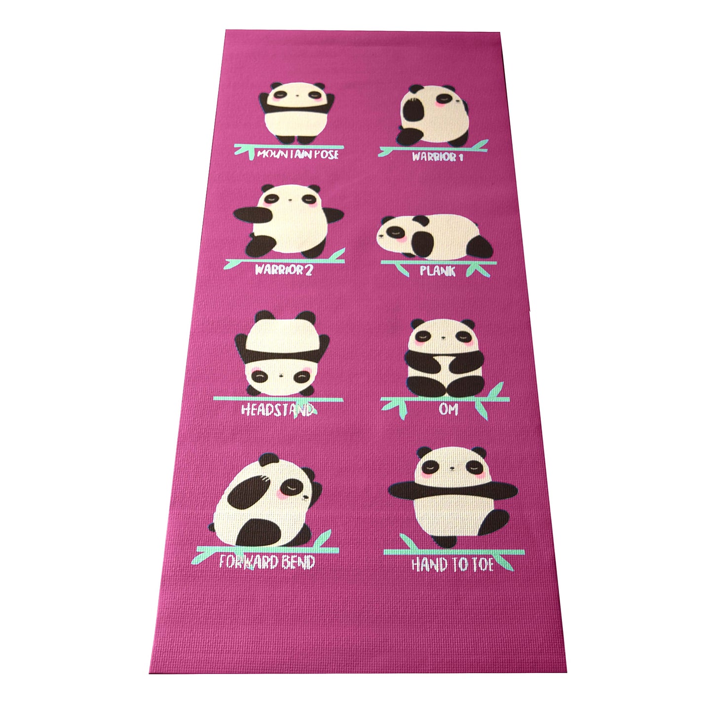 Bean Products Yoga Mat for Exercise - Non Slip Thick Comfortable Workout Floor Mat for Adults and Kids - Eco Friendly Foldable Yoga Mat for Yoga, Pilates, Gym and Stretching
