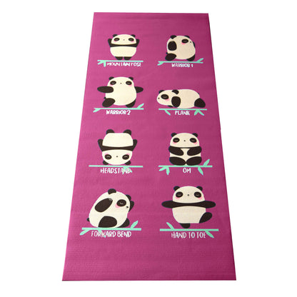 Bean Products Yoga Mat for Exercise - Non Slip Thick Comfortable Workout Floor Mat for Adults and Kids - Eco Friendly Foldable Yoga Mat for Yoga, Pilates, Gym and Stretching