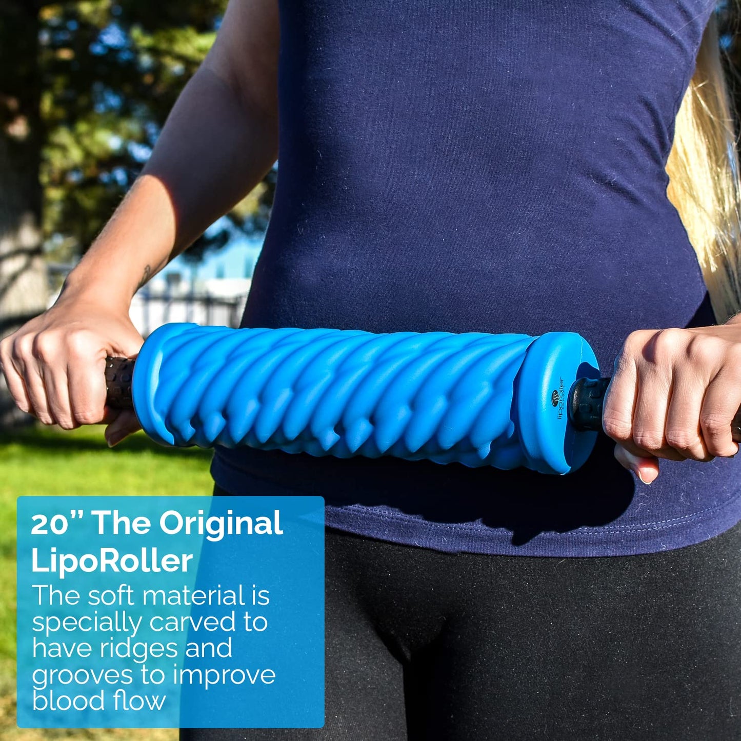 LIPOROLLER Post Liposuction Massager – Lymphatic Drainage Massager for Post Lipo Surgery – Quality EVA Material - Ridges and Grooves for Post-Op Recovery, Ideal Liposuction Recovery Supplies
