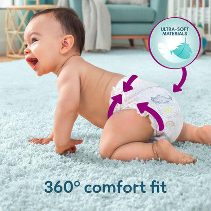 Pampers Premium Protection Nappy Pants Size 6, 132 Nappies, 14kg-19kg, Monthly Pack, With 360° Fit and Ultra-Soft Materials for Our Best Comfort & Protection