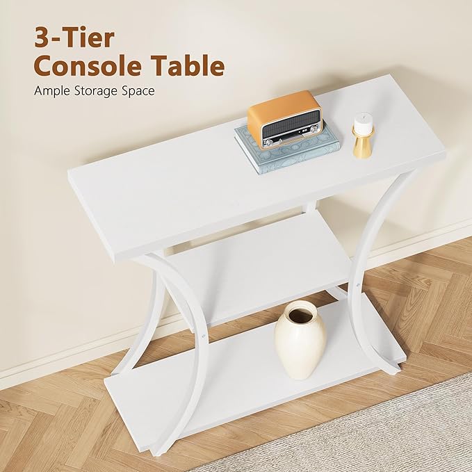 Hoctieon 3 Tier Console Table