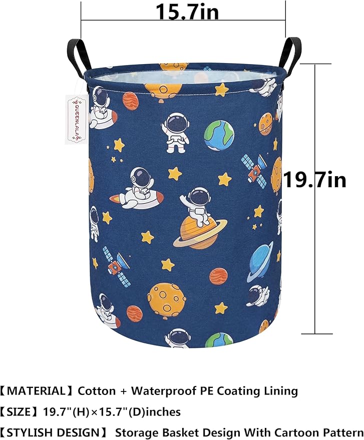 QUEENLALA Large Storage Basket, Laundry Hamper/Bathroom/Home Decor/Collapsible