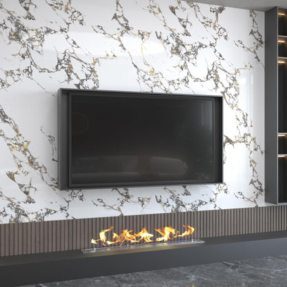 White Gold Marble self adhesive Contact Paper kitchen Granite Countertops peel and stick Wallpaper 118x16inch Removable sticky laminate Wall paper Vinyl Wrap Counter top cabinet decor table desk