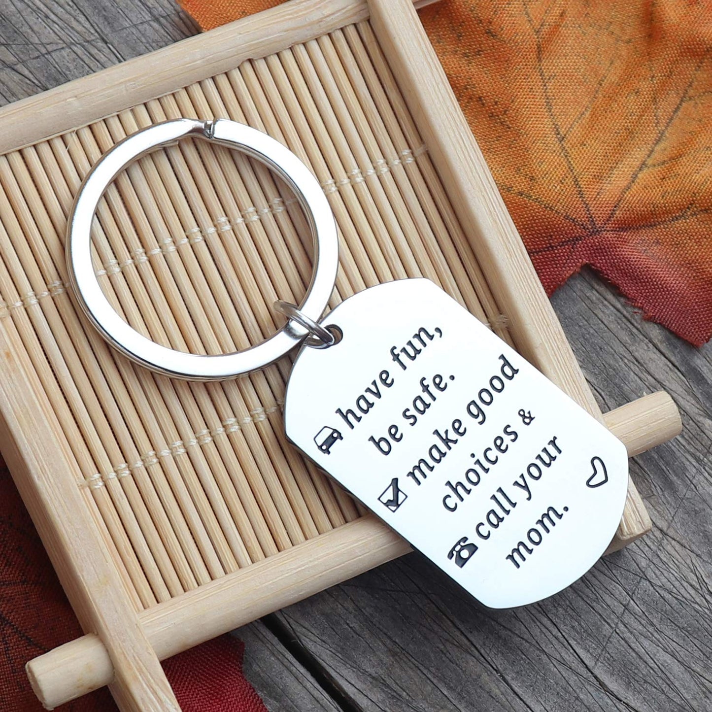 XGAKWD Call Your Mom Keychain for New Driver Gifts for Graduation 16 Year Old Boy Girl Son Daughter Birthday Key Chain
