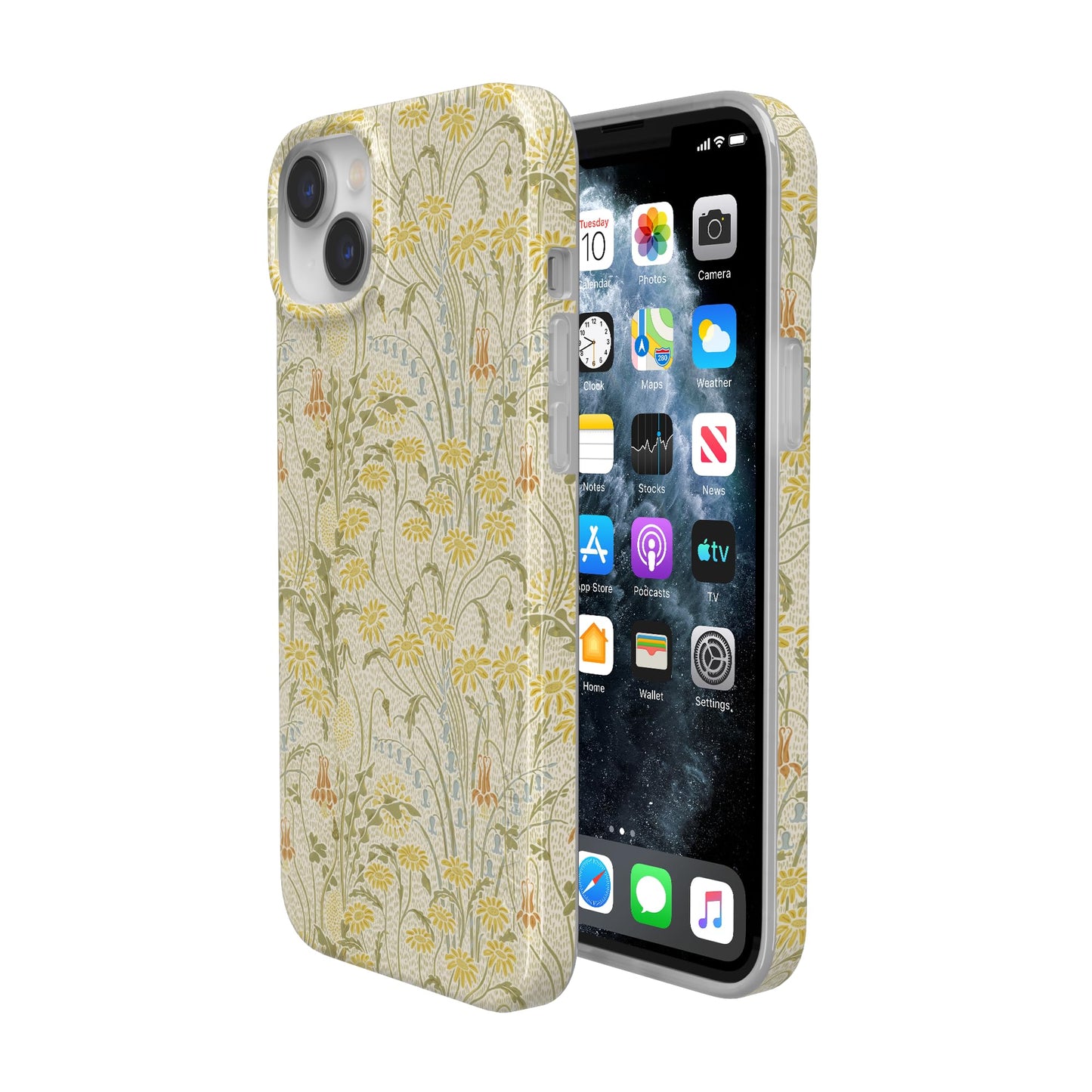 Casely iPhone 13 Case | Fit Check | Neutral Checkerboard | Compatible with MagSafe | Classic Ultra Slim Design