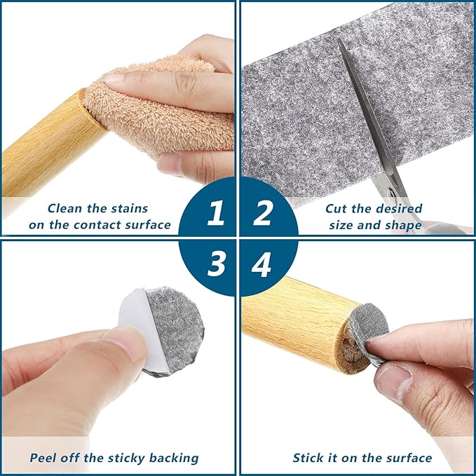 Shappy 2 Packs 120 x 2 x 0.04 Inch Felt Strips