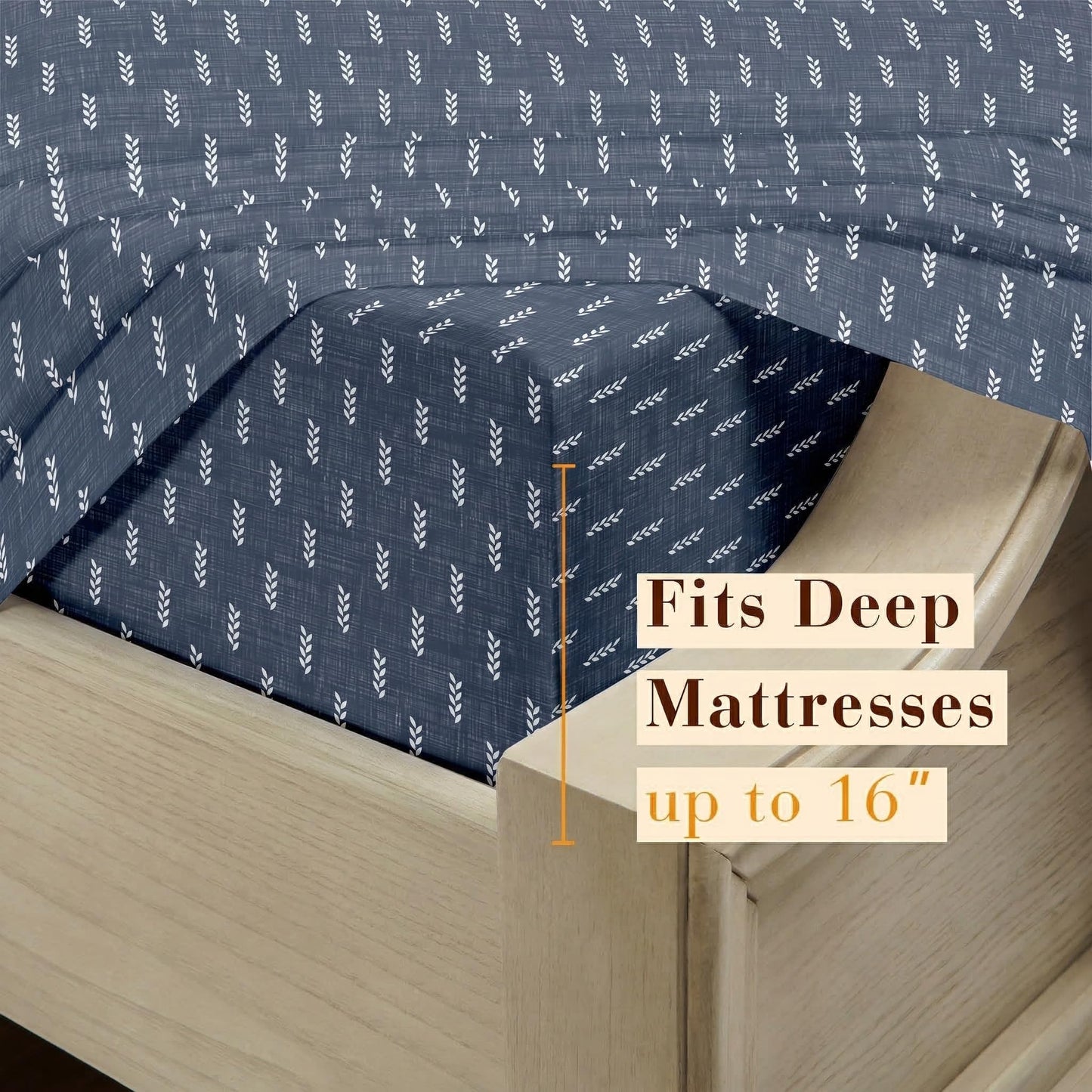 YIYEA Twin Sheets Set, Premium Double Brushed Microfiber Bed Sheet Set for All Season, Soft Breathable, 16" Deep Pocket, Shrinkage and Fade Resistant, 3PC, Twin