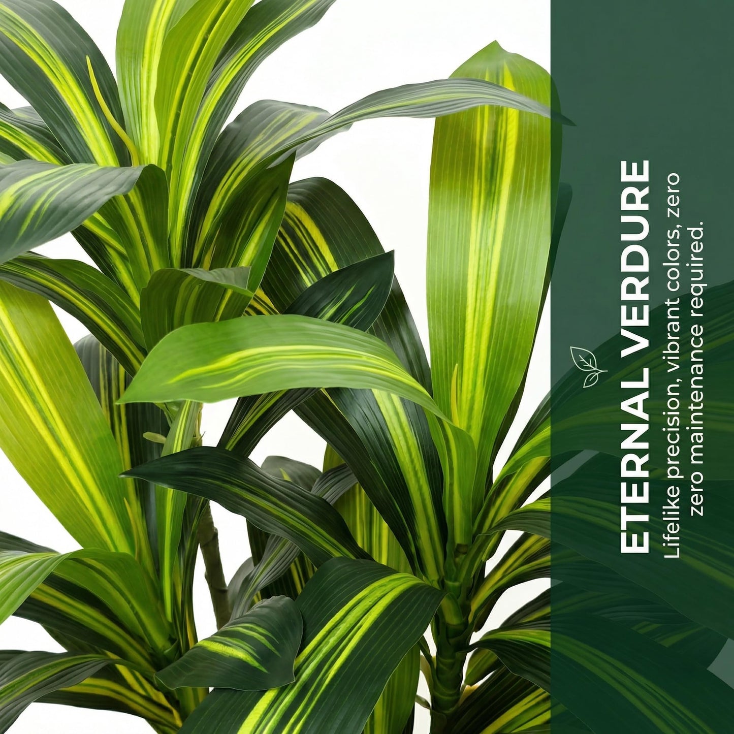 Artificial Dracaena Tree 6FT, Fake Tree with White Tall Planter - Faux Yucca Tall Fake Floor Plant in Pot - Artificial Plant for Home Office Living Room Decor Indoor
