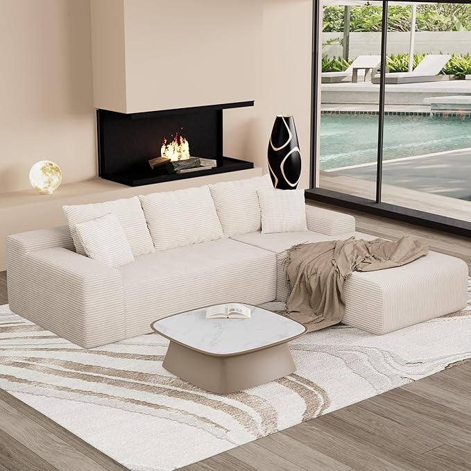 105" Convertible Sectional Couch