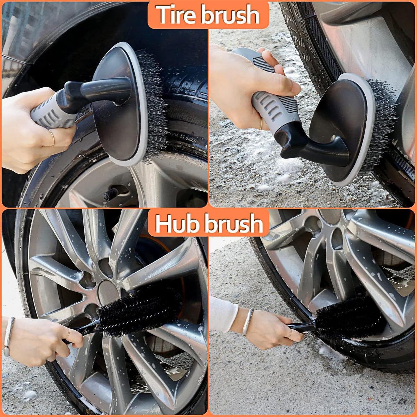 THINKWORK Car Cleaning Kit, Car Washing Kits for Vehicles, Car Detailing Kit Suitable for Small and Medium Vehicles Such As Cars, Trucks, Suvs(17pcs)