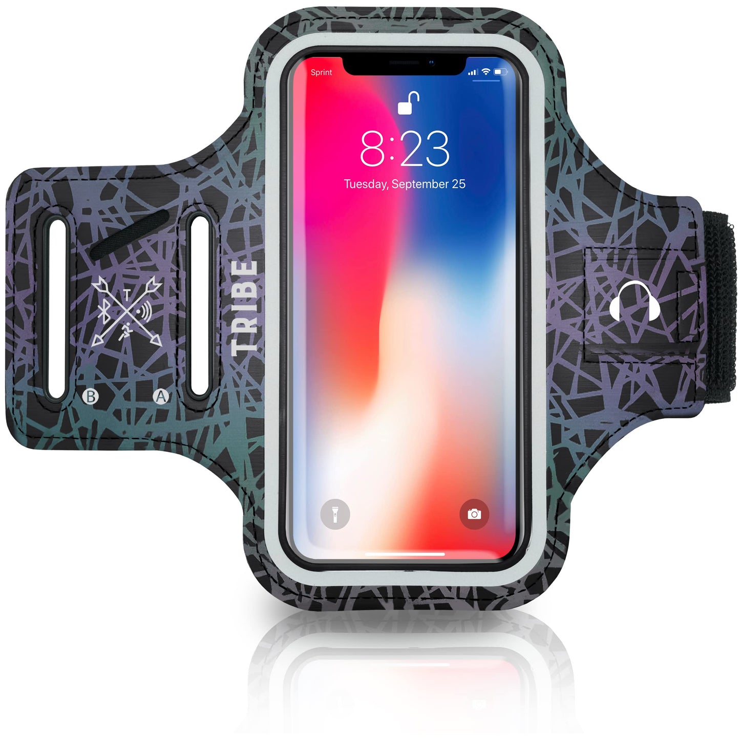 TRIBE Water Resistant Cell Phone Armband Case Running Holder for iPhone Pro Max Plus Mini SE (13/12/11/X/XS/XR/8/7/6/5) Galaxy S Ultra Plus Edge Note (21/20/10/9/8/7/6/5) Adjustable Strap & Key Pocket