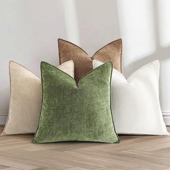 decorUhome Summer Couch Throw Pillow Covers 20x20 Set of 2, Decorative Soft