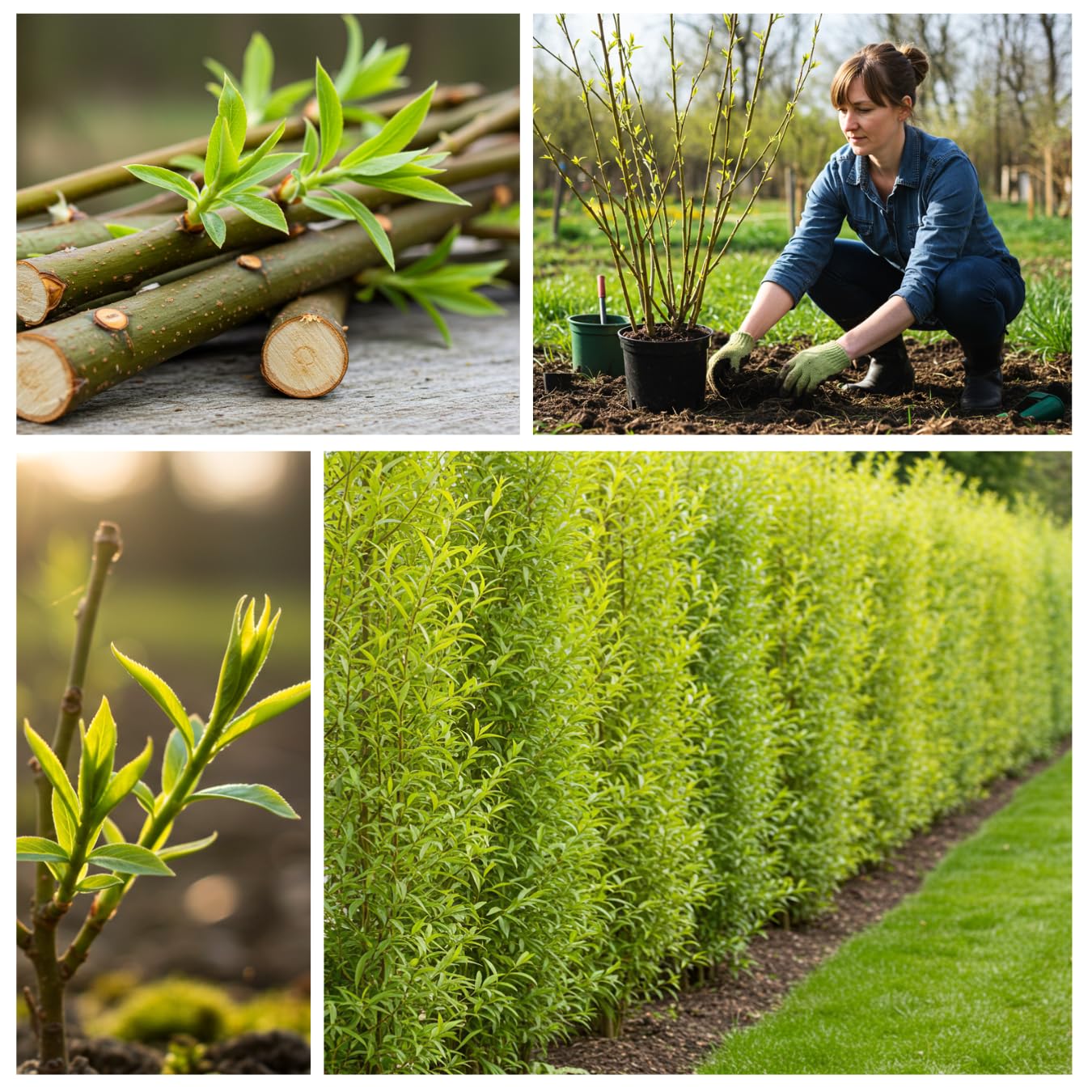 50 Hybrid Willow Tree Cuttings to Grow - Fastest Growing Tree in The World - Fast Privacy Hedge, Shade Trees - Grow Aussie Willow Trees
