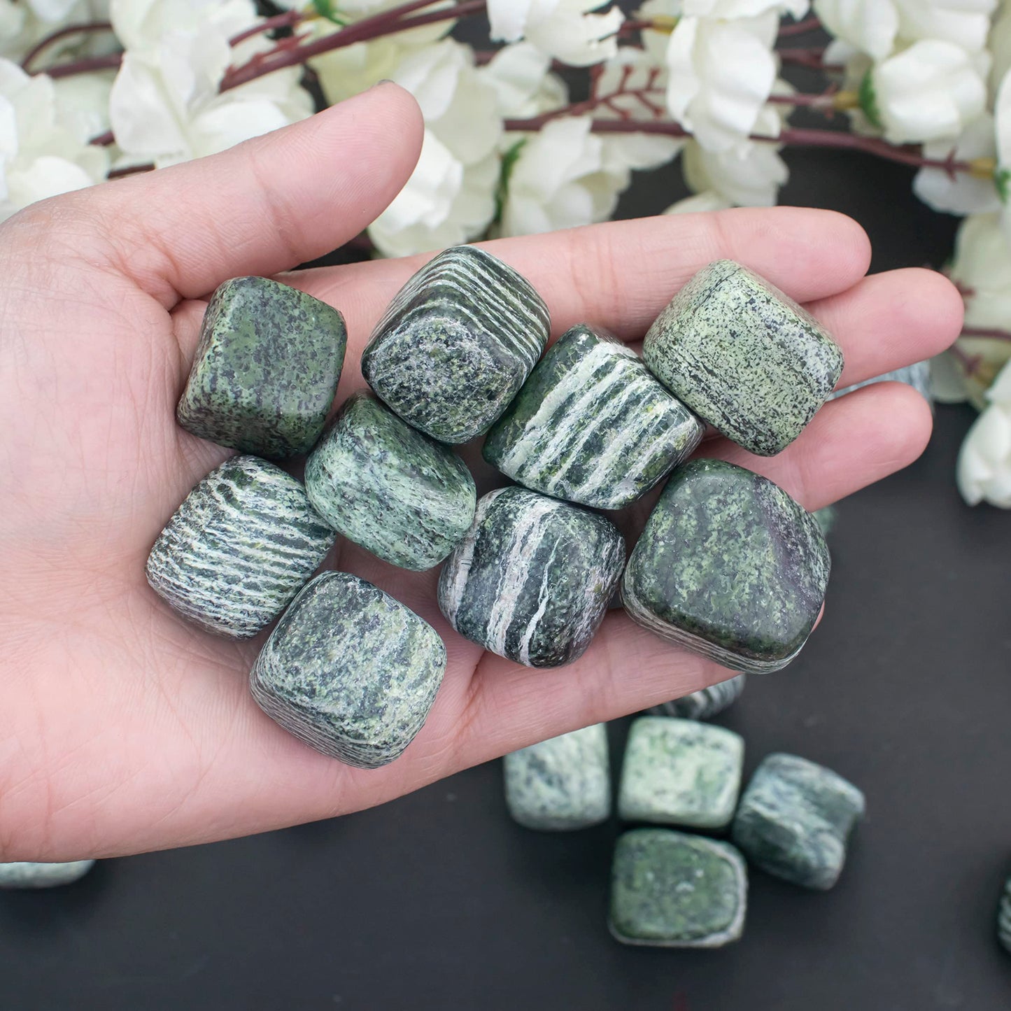 BEZAVO Swiss Opal Crystal Stones Bulk Natural Tumbled Healing Crystals for Reiki, Meditation, Witchcraft, Jewelry Making & Energy Work Polished Gemstone Set for Spiritual Home Décor, 1 LB