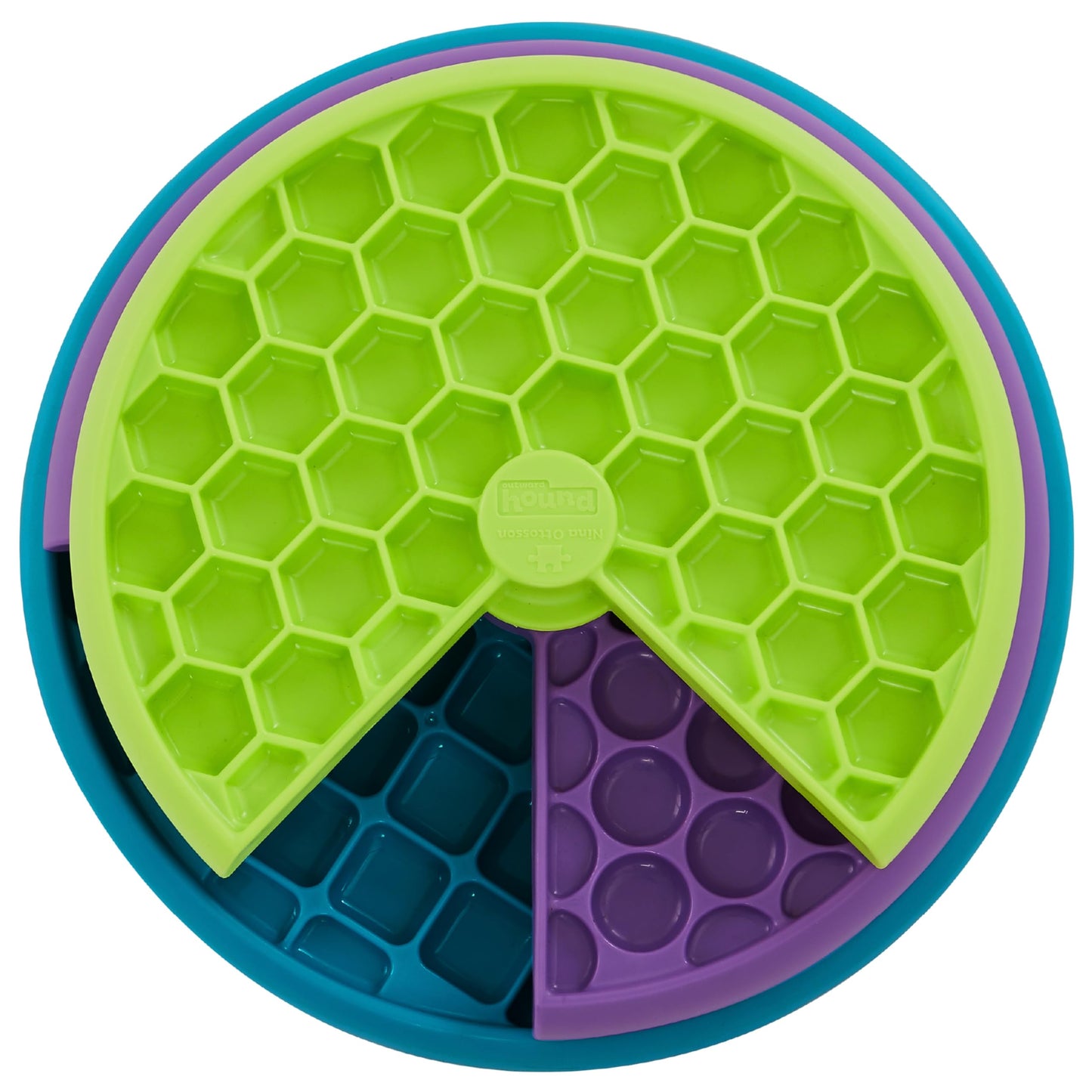 Outward Hound Nina Ottosson Interactive Dog Toys - Medium Level 2 - Dog Puzzle Feeder & Treat Dispenser for Boredom Relief, Mental Stimulation, Dog Enrichment - Reduces Anxiety, Engages Smart Dogs