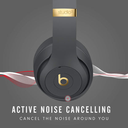 Beats Studio3 Wireless Headphones – The Beats Skyline Collection - Shadow Gray (Latest Model) (Renewed)