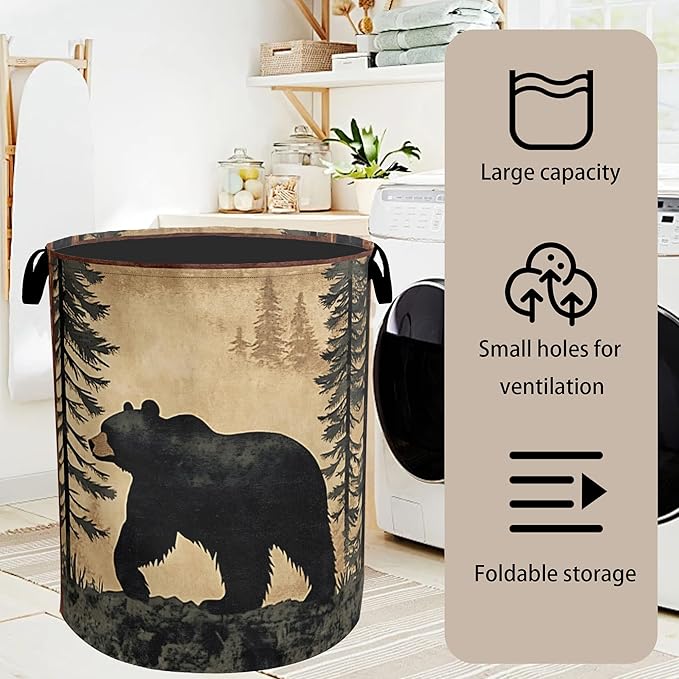 Bear Mountain Laundry Basket
