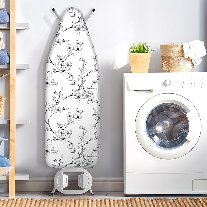 Floral Ironing Board Cover 17.7"x49", Standard Size Iron Board Covers