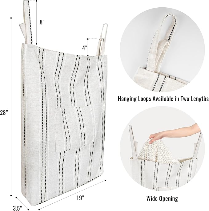 AELS Farmhouse Hanging Laundry Hamper